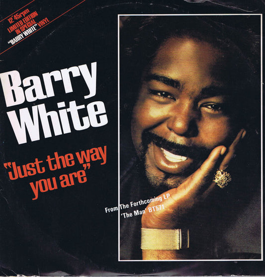 Barry White - Just The Way You Are (12", Single, Ltd, Whi)