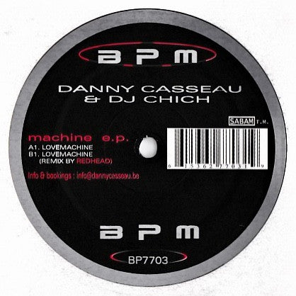 Danny Casseau & DJ Chich - Machine E.P. (12", EP)