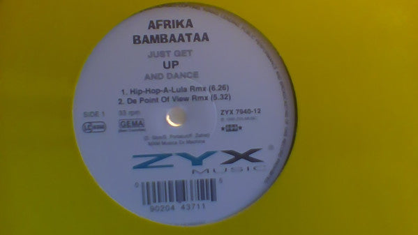 Afrika Bambaataa - Just Get Up And Dance (12")