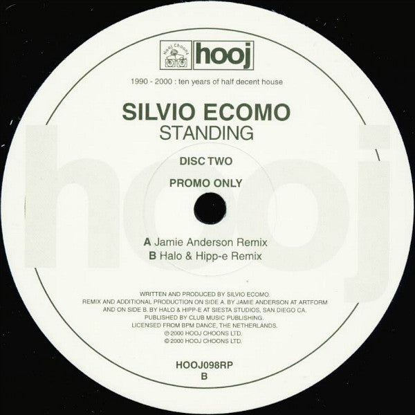 Silvio Ecomo - Standing  (12", Promo, 2/2)