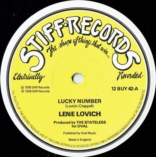 Lene Lovich - Lucky Number (12")