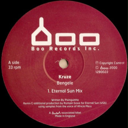 Kruze* - Bengele (Eternal Sun Mixes) (12")