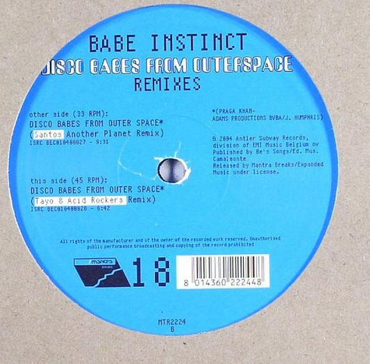 Babe Instinct - Disco Babes From Outer Space (Remixes) (12")