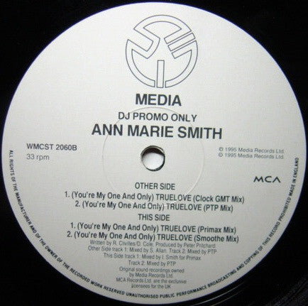 Ann Marie Smith* - (You're My One And Only) Truelove (12", Promo)