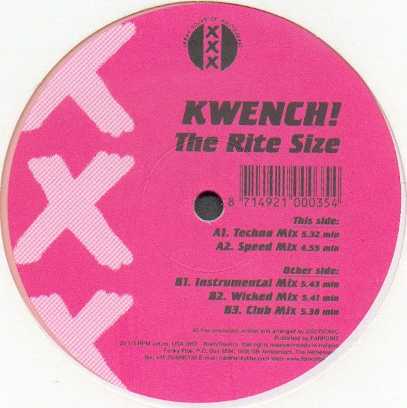 Kwench! - The Rite Size (12", Pin)