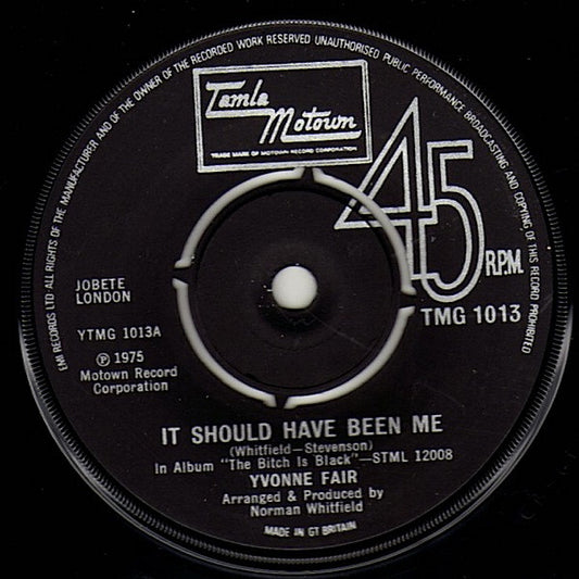 Yvonne Fair - It Should Have Been Me (7", Single, 4-P)