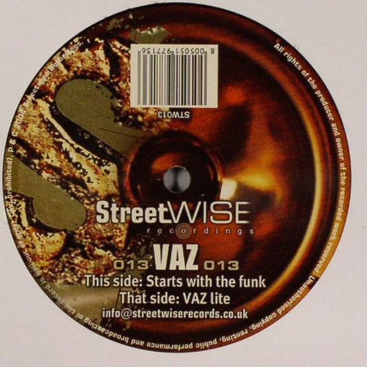 Vaz (4) - Vaz Lite / Starts With The Funk (12")