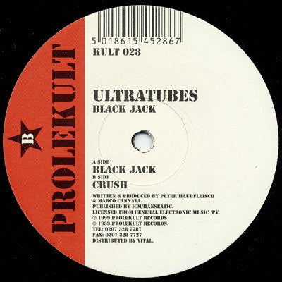 Ultratubes - Black Jack / Crush (12")