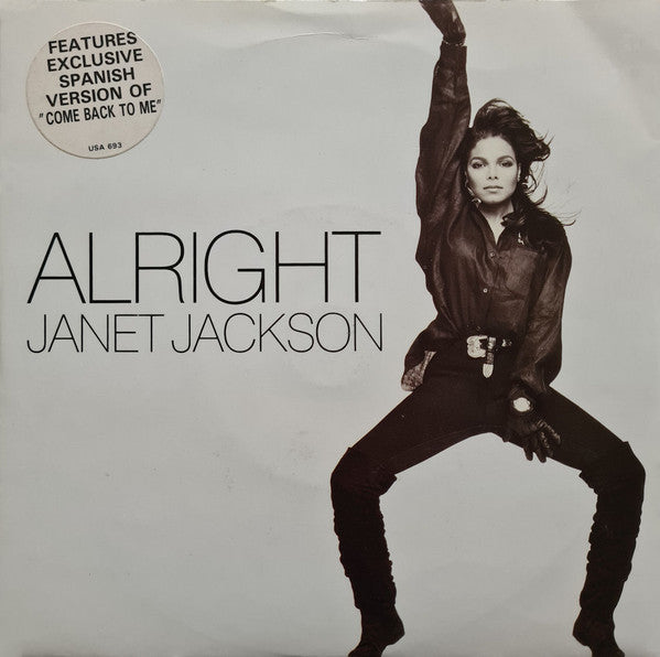 Janet Jackson - Alright (7", Single, Sil)