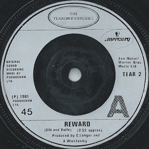 The Teardrop Explodes - Reward (7", Single, Com)