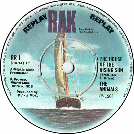 The Animals - The House Of The Rising Sun (7", Single, 4-P)