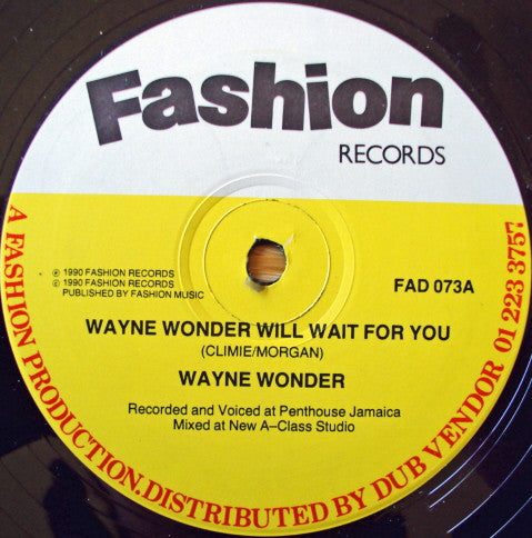 Wayne Wonder - Wayne Wonder Will Wait For You (12")