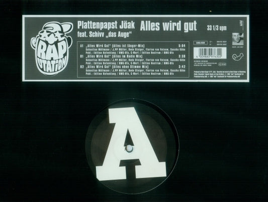 Plattenpapst Jöak* feat. Schivv  "das Auge"* - Alles Wird Gut (12", Single)