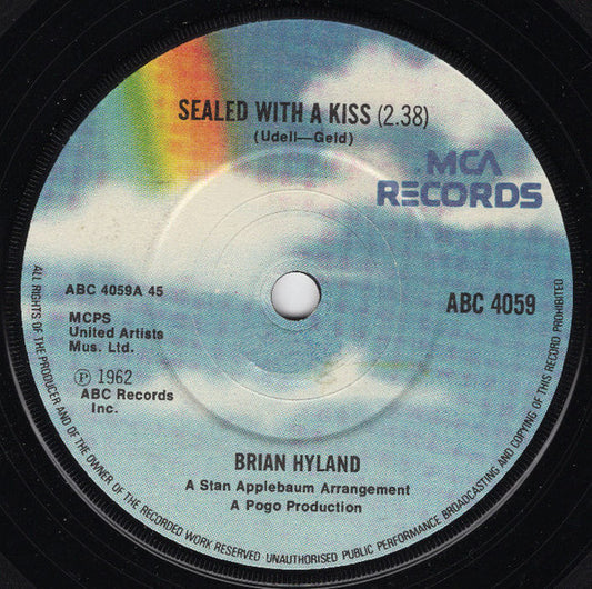 Brian Hyland - Sealed With A Kiss (7", Single, RE)