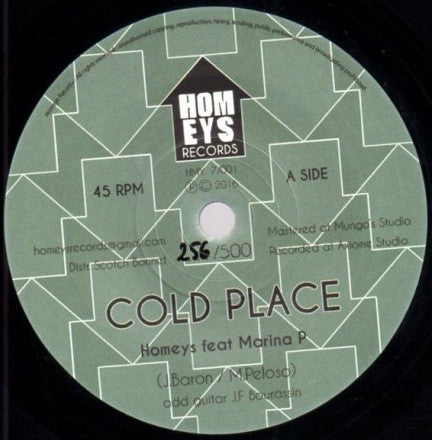 Homeys Feat Marina P - Cold Place  (7", Ltd, Han)