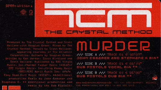 The Crystal Method - Murder (12", Promo)