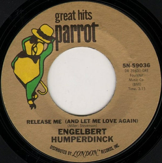 Engelbert Humperdinck - Release Me (And Let Me Love Again) (7", Single, RE, Styrene, Ter)