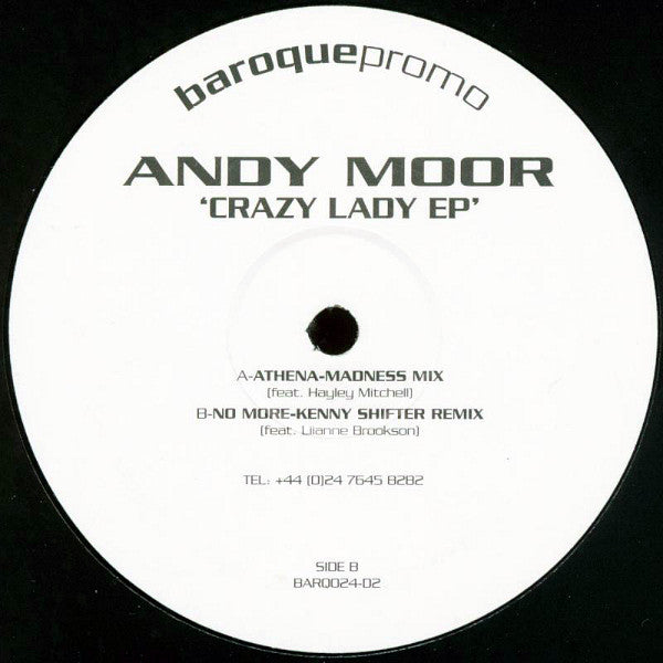 Andy Moor - Crazy Lady EP (12", EP, Promo, Dis)