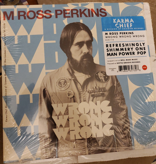 M Ross Perkins - Wrong Wrong Wrong (7", Single, Red)