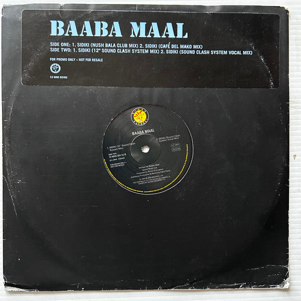 Baaba Maal - Sidiki (12", Promo)