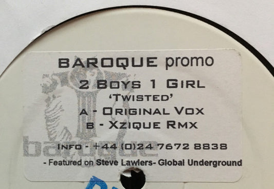 2 Boys 1 Girl - Twisted (12", W/Lbl)