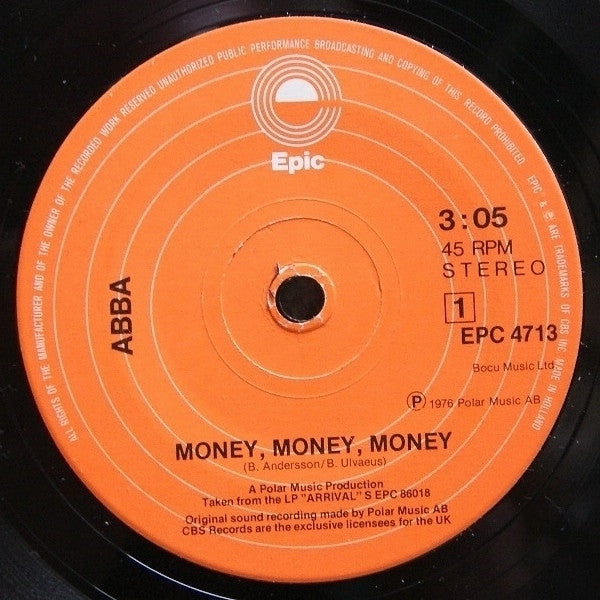 ABBA - Money, Money, Money (7", Single)