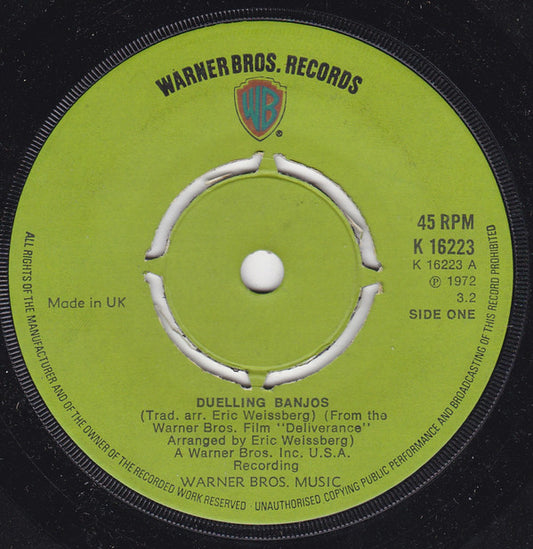 Eric Weissberg - Duelling Banjos (7", Single, Kno)