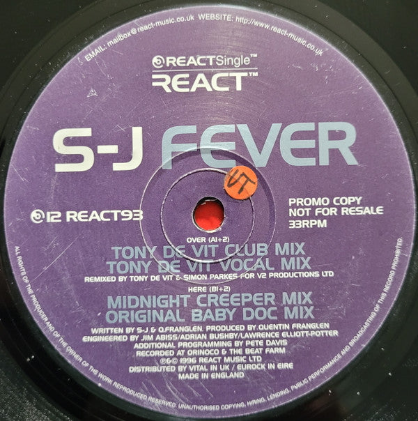 S-J - Fever (12", Promo)