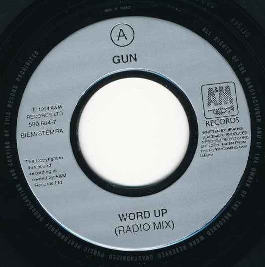 Gun (2) - Word Up (7", Single, Jukebox)