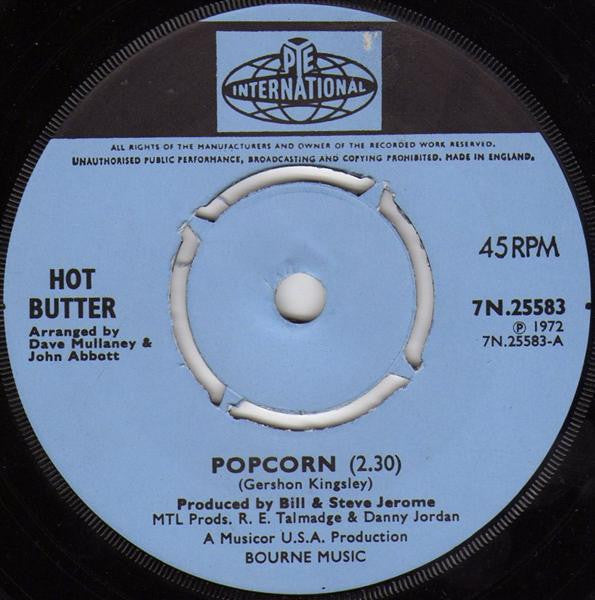 Hot Butter - Popcorn (7", Single, Kno)