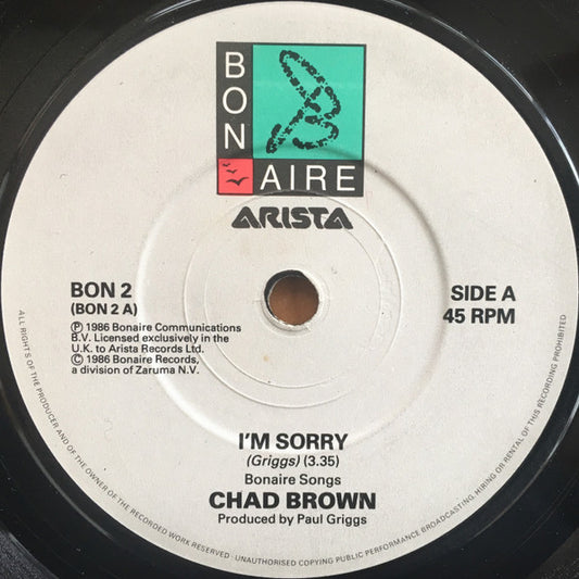 Chad Brown (2) - I'm Sorry (7")