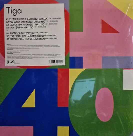 Tiga - [PIAS] 40 (12", EP, Comp)