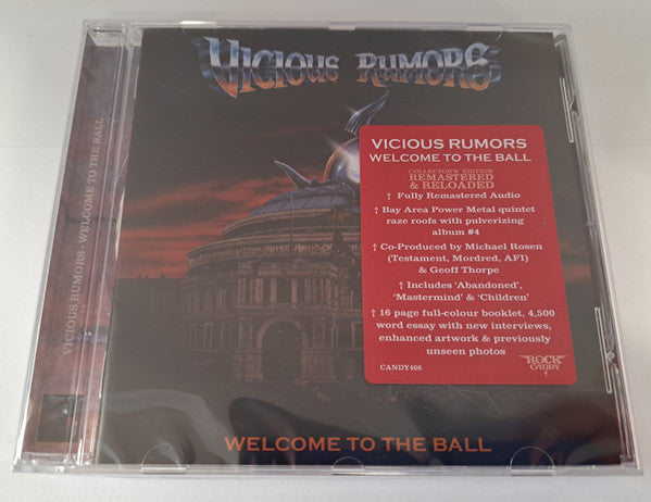 Vicious Rumors - Welcome To The Ball (CD, Album, RE, RM)