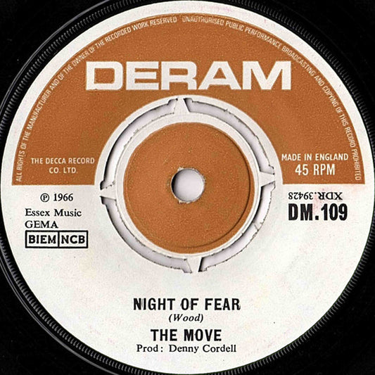 The Move - Night Of Fear (7", Single)