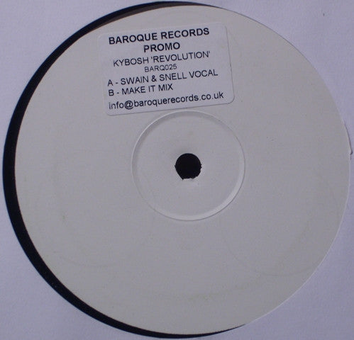 Kybosh - Revolution (12", Promo, W/Lbl)