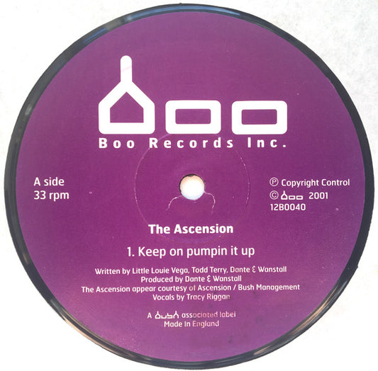 The Ascension - Keep On Pumpin It Up (12")