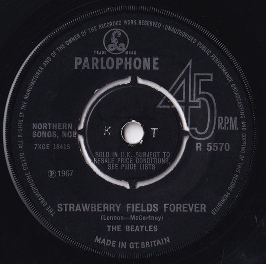 The Beatles - Strawberry Fields Forever / Penny Lane (7", Single, Pus)