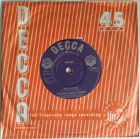 The Rolling Stones - We Love You / Dandelion (7", Single, Mono, RE)