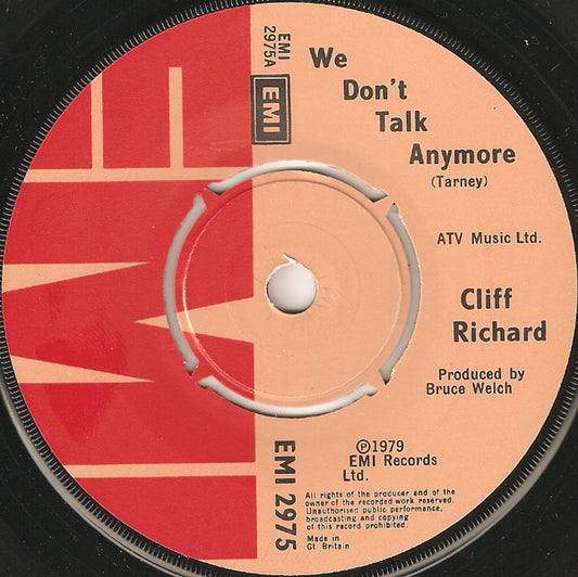 Cliff Richard - We Don't Talk Anymore (7", Single)