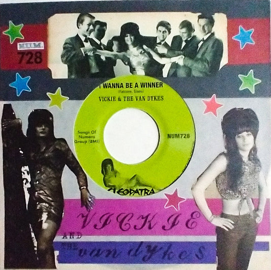 Vickie & The Van Dykes - I Wanna Be A Winner / Outcast (7", Gre)