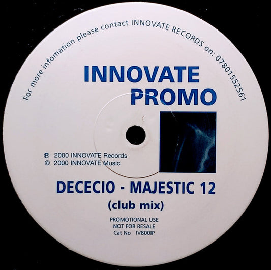 Dececio* - Majestic 12 (12", Promo)