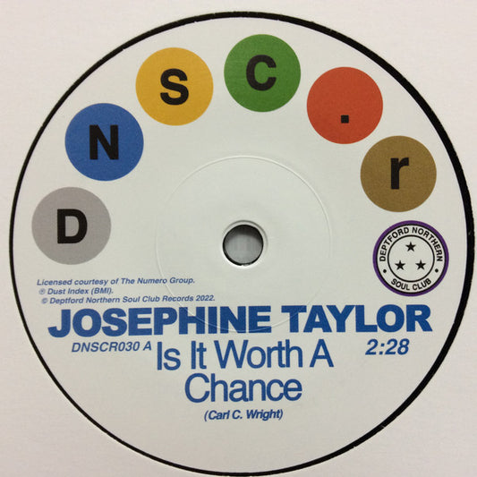 Josephine Taylor (2) / Krystal Generation - Is It Worth A Chance / Satisfied (7", Single)