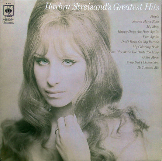 Barbra Streisand - Barbra Streisand's Greatest Hits (LP, Comp, Ora)