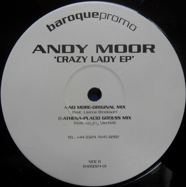 Andy Moor - Crazy Lady EP (Disc One) (12", EP, Promo)