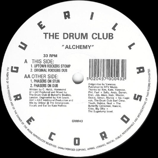 The Drum Club* - Alchemy (12")