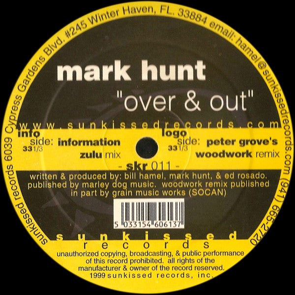 Mark Hunt - Over & Out (12")