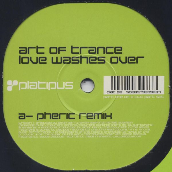 Art Of Trance - Love Washes Over (12", 1/2)