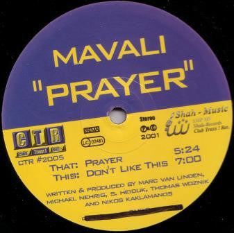 Mavali - Prayer (12")