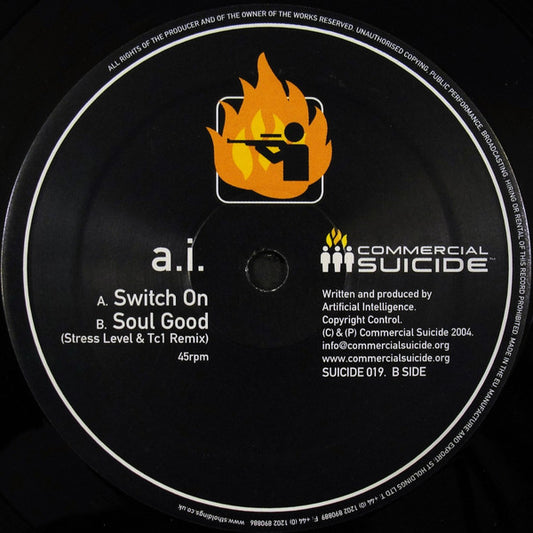 a.i.* - Switch On / Soul Good (Stress Level & Tc1 Remix) (12")