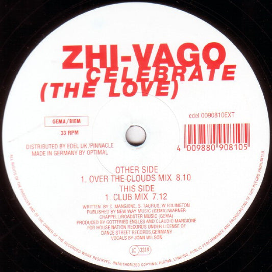 Zhi-Vago - Celebrate (The Love) (12")